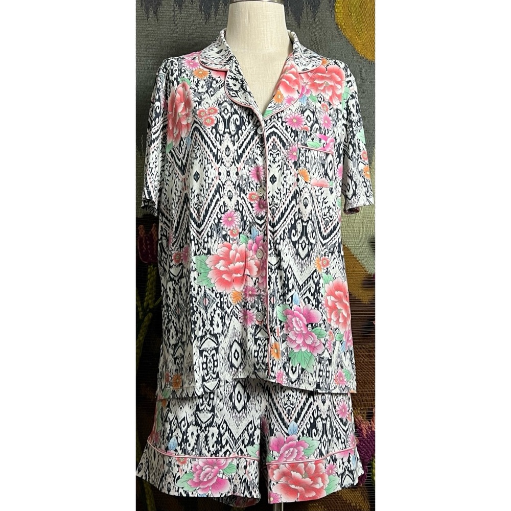 Johnny Was Azzie Short Pajama Set XL